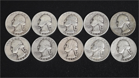 1940's Silver Quarters