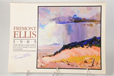 Signed Fremont Ellis 1985 Calendar