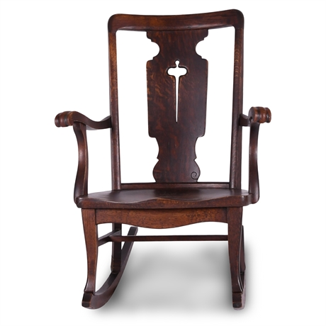 Early 1900s American Oak Rocker