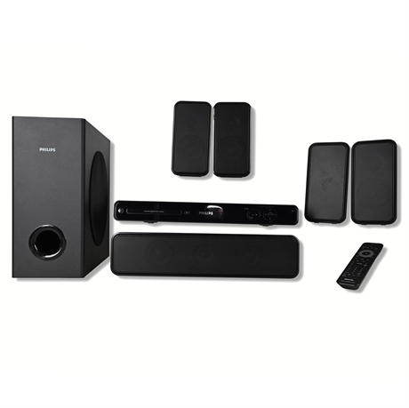 Philips HTS3565D/37 5.1 Home Theater System — HDMI, USB, Remote Included