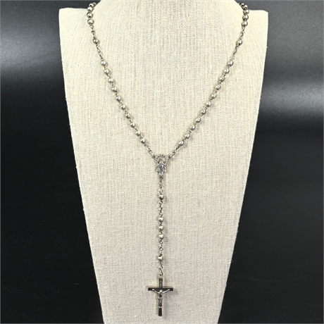 Italian Silver Rosary
