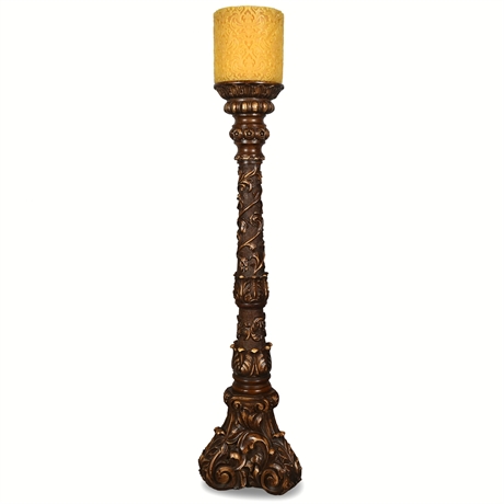 Large Floor Standing Pillar / Pillar Candle Holder