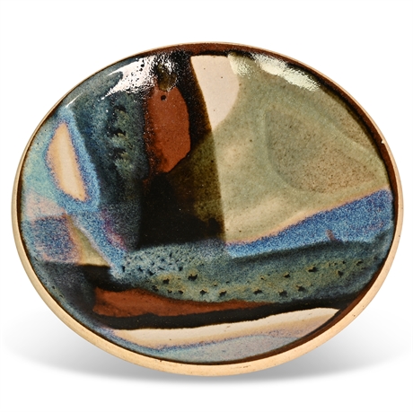 Footed Landscape Candy Bowl