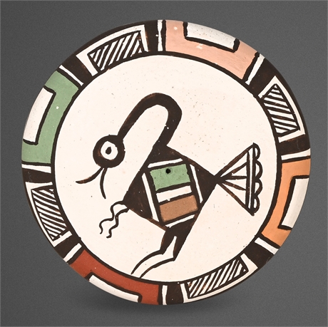 C. Concho Acoma Pueblo Miniature Seed Pot – Bird Motif