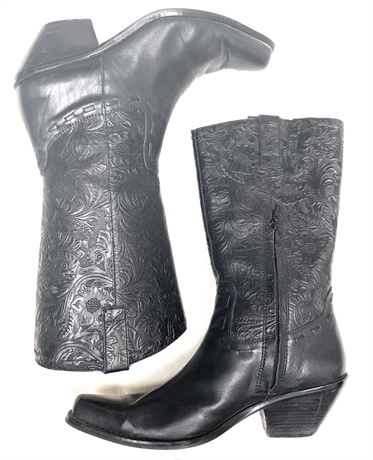 Coldwater Creek Black Western Boots