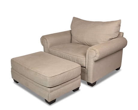 Upholstered Chair & Half with Ottoman by Jackson Furniture