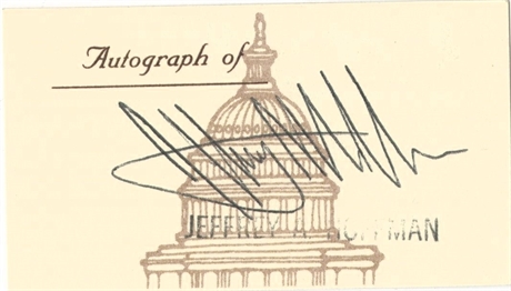Dr. Jeffrey Hoffman Signed Autograph Card — NASA Astronaut, STS-61 Hubble