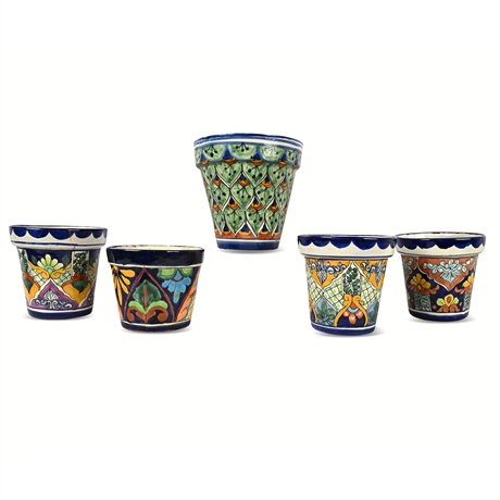 Fiesta for Your Plants! Five Folk Art Talavera Planters
