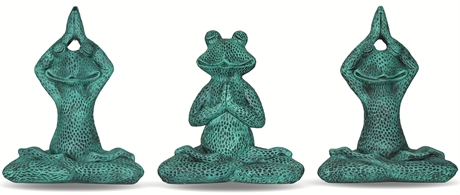 Zen Garden Yoga Frogs