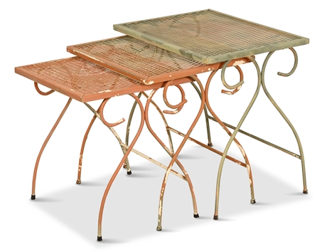 Nesting Iron Patio Tables