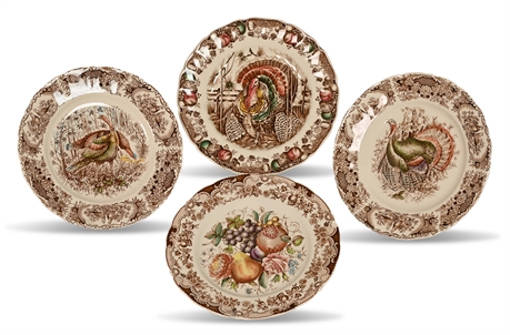 Johnson Bros. Windsor Ware Wild Turkeys, His Majesty Plate Set