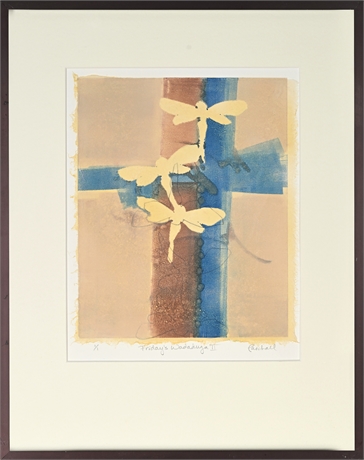 Sally Ann Paschall “Friday’s Wadaduga II” Monotype, Signed