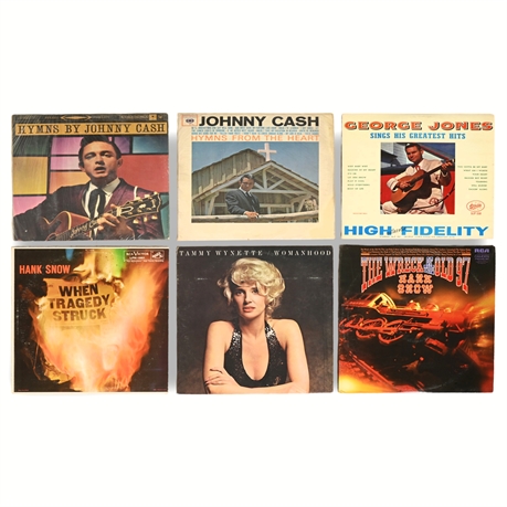 Classic Country Records-Johnny Cash, Hank Snow, Tammy Wynette & More