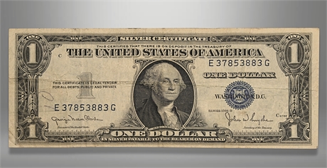 (1) 1935 D U.S One Dollar Silver Certificate