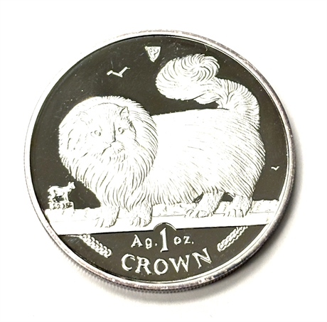 Silver Proof Cat Crown 1997 Silver Coin