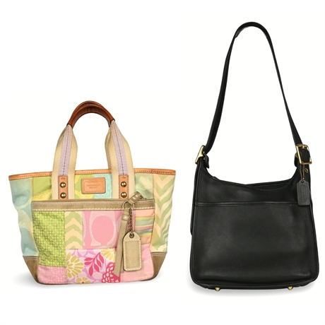 Coach "Legacy" Zip Bag & "Patchwork" Handbag Set – Timeless Designs