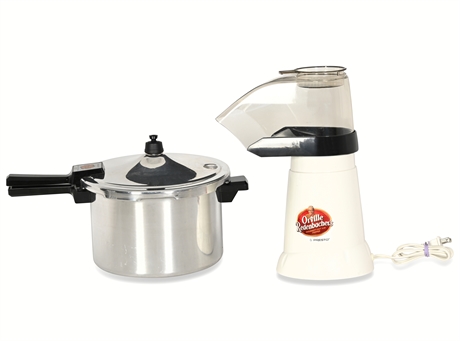 Presto 6-Quart Pressure Cooker & Orville Redenbacher’s Popcorn Popper