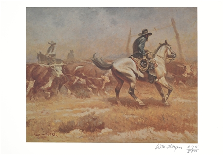 Cowboy Artist of America - "Summer Dust, Oil" by William Moyers