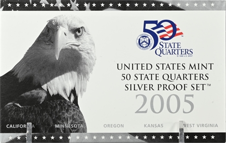 US Mint 50 State Quarters Silver Proof Set