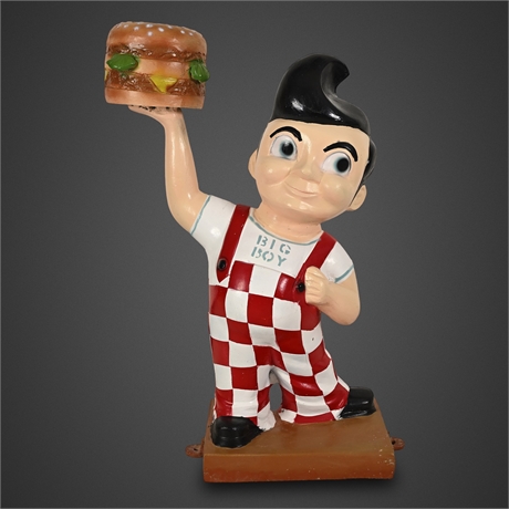 Bob's Big Boy 42" Cast Aluminum Restaurant Advertising Statue