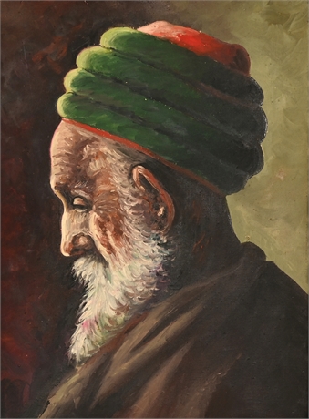 Portrait of a Tunisian Man - Oil Painting