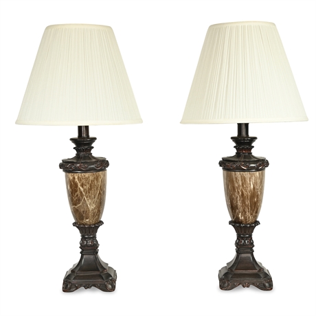 Pair 29" Table Lamps