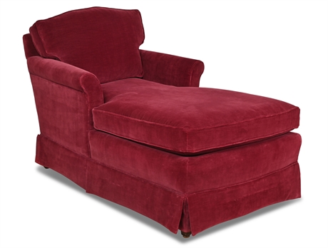 Ethan Allen Roll-Arm Chaise Lounge