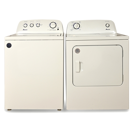 Amana Top Load Washer & Electric Dryer Set — 3.8 cu. ft. / 6.5 cu. ft., Tested