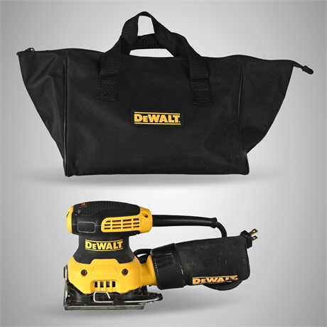 DeWalt DWE6411 1/4 Sheet Palm Sander w/ Dust Bag & Carrying Case