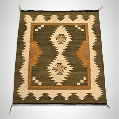 1960s–70s Navajo Double Diamond Weaving