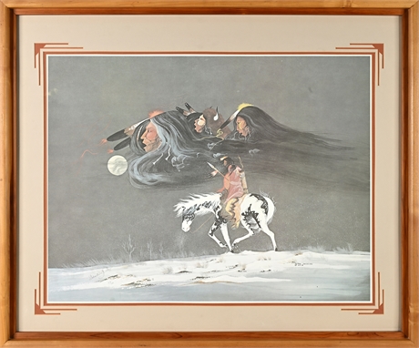 Paladine Roye “Hunter’s Song” Signed & Numbered Lithograph, 1976