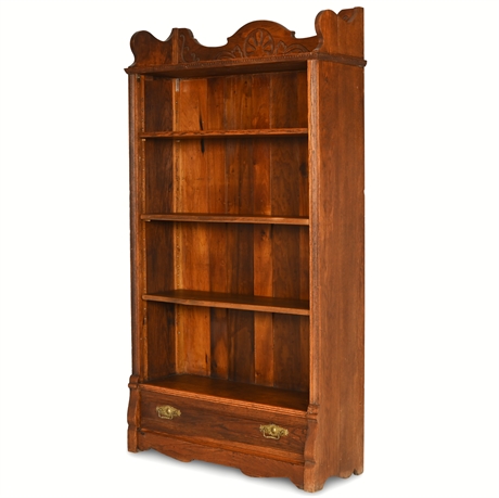Early 20th Century Pressed Back Bookcase