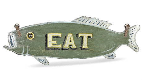 Vintage Style Fish Sign
