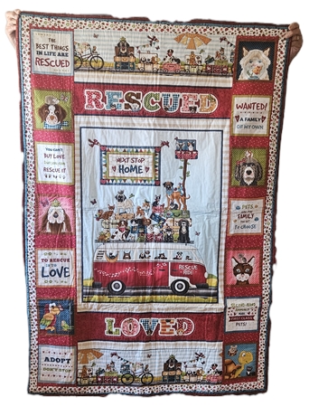 Handmade Rescue Dog Quilt