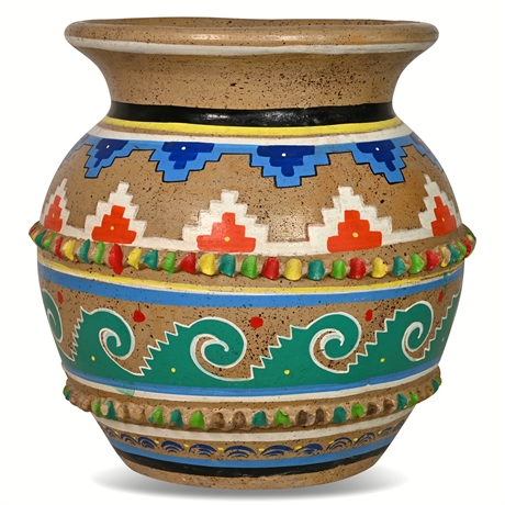 17" Hand Painted Planter from Mexico