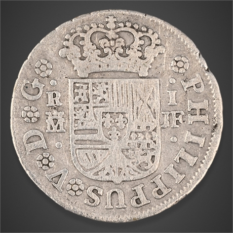 1621 Mexico Cob 4 Reales – Philip IV – Mexico City (oM), Assayer DEmpty