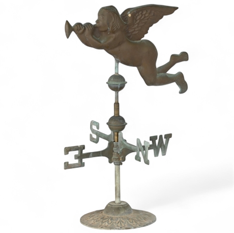 Antique Copper Angel Weathervane