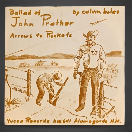 Calvin Boles — From Arrows to Rockets — Red Vinyl 45 — Alamogordo NM 1958