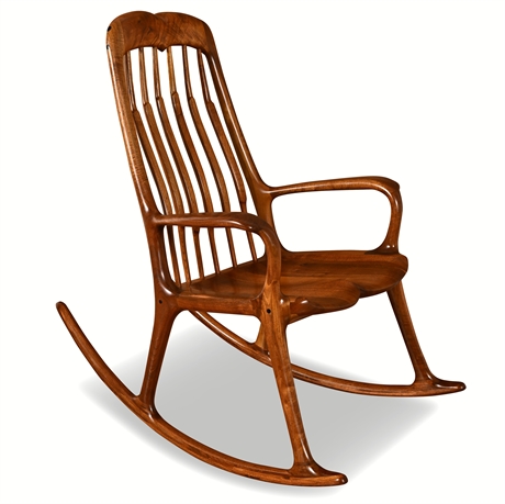 Robert H. Winston Black Walnut Rocking Chair, 2005