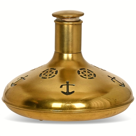 Vintage Nautical Brass Decanter