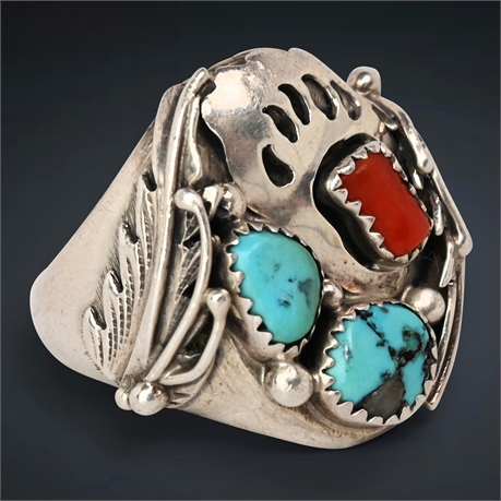 Vintage Richard Begay Turquoise and Sterling Silver Ring
