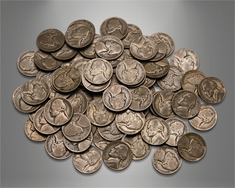 (84) 1943 Jefferson Nickels