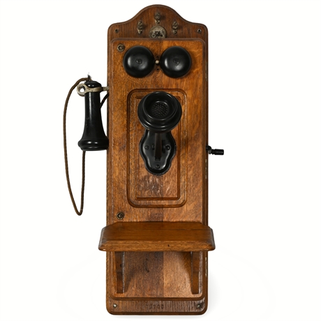 1902 Kellogg Wall-Mounted Crank Telephone