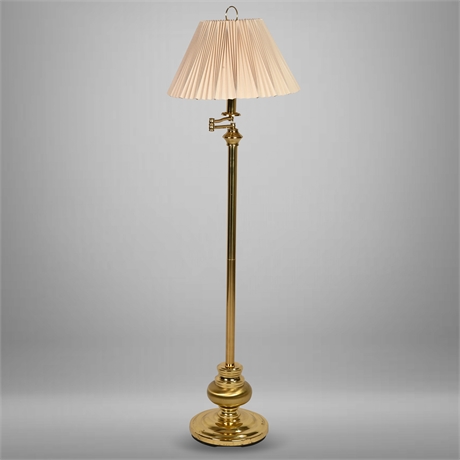 58" Brass Floor Lamp