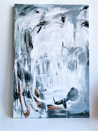 LARGE ABSTRACT ON CANVAS