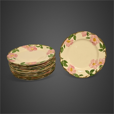 Franciscan Desert Rose Dinner Plates, Set of 12 — Made in California