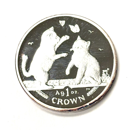 Silver Proof Cat Crown 2004 Silver Coin