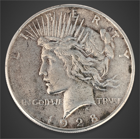 1928-S Peace Silver Dollar – San Francisco Mint – .900 Silver