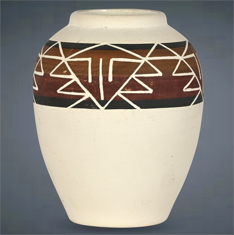 Marie Black Tail Deer Sioux Pottery Vase