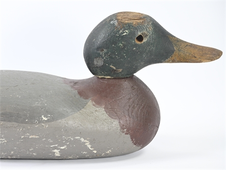Antique Mallard Wood Decoy Duck